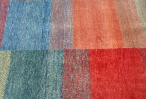 Multicolored Tribal 5X6 Gabbeh Modern Oriental Rug