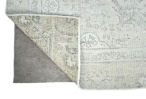 Antique Muted Beige Floral 6X10 Distressed Vintage Oriental Rug