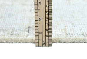 Antique Muted Beige Floral 7X10 Distressed Vintage Oriental Rug