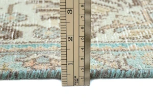 Semi Antique Muted Light Peach Floral 8X11 Distressed Vintage Oriental Rug