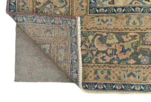 Semi Antique Muted Light Salmon Floral 9X12 Distressed Vintage Oriental Rug