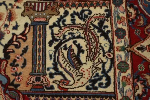 Semi Antique Navy Blue Pictorial 9'8X12'5 Kashmar Persian Rug