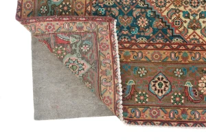 Semi Antique Brown Geometric 6X9 Vintage Oriental Rug