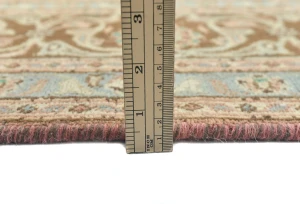 Semi Antique Muted Salmon Floral 6X9 Distressed Vintage Oriental Rug