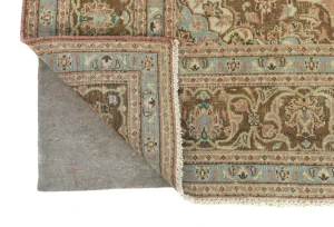 Semi Antique Muted Salmon Floral 6X9 Distressed Vintage Oriental Rug