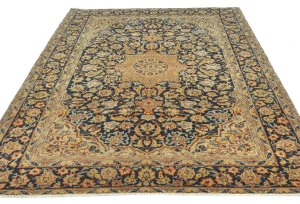 Semi Antique Muted Floral 6'5X8'2 Distressed Vintage Oriental Rug
