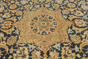 Semi Antique Muted Floral 6'5X8'2 Distressed Vintage Oriental Rug