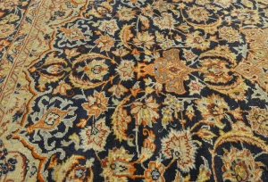 Semi Antique Muted Floral 6'5X8'2 Distressed Vintage Oriental Rug