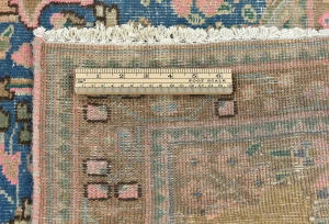 Semi Antique Muted Light Peach Floral 6X9 Distressed Vintage Oriental Rug