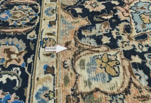 Semi Antique Muted Light Salmon Floral 8X11 Distressed Vintage Oriental Rug