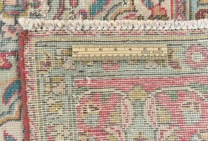 Semi Antique Muted Purple-navy Floral 8X11 Distressed Vintage Oriental Rug
