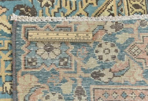Semi Antique Muted Floral 7'5X10'7 Distressed Vintage Oriental Rug