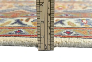 Semi Antique Muted Light Peach Floral 8X11 Distressed Vintage Oriental Rug