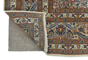 Semi Antique Muted Light Peach Floral 8X11 Distressed Vintage Oriental Rug