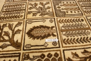 Semi Antique Beige Pictorial 6X9 Ferdos Persian Rug
