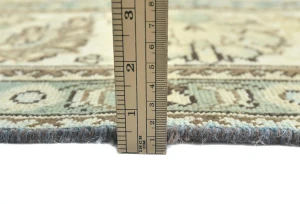 Semi Antique Muted Beige Floral 8X11 Distressed Vintage Oriental Rug