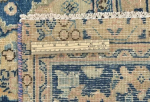 Semi Antique Muted Light Salmon Floral 9X12 Distressed Vintage Oriental Rug
