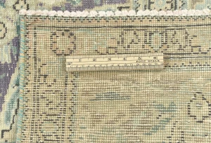 Semi Antique Muted Beige Floral 10X13 Distressed Vintage Oriental Rug