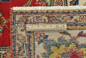 Semi Antique Red Floral 8X11 Distressed Vintage Oriental Rug
