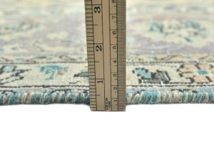 Semi Antique Muted Floral 9'8X12'5 Distressed Vintage Oriental Rug