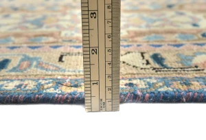 Semi Antique Muted Floral 10X13 Distressed Vintage Oriental Rug