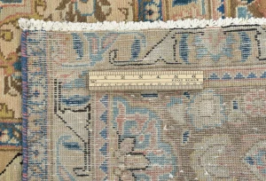 Semi Antique Muted Floral 10X13 Distressed Vintage Oriental Rug