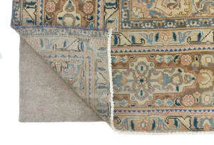 Semi Antique Muted Floral 10X13 Distressed Vintage Oriental Rug