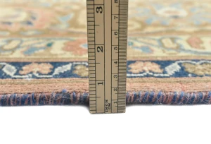 Semi Antique Muted Coral Floral 10X13 Distressed Vintage Oriental Rug