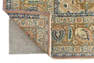 Semi Antique Muted Coral Floral 10X13 Distressed Vintage Oriental Rug