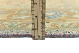 Semi Antique Muted Light Salmon Floral 8X11 Distressed Vintage Oriental Rug