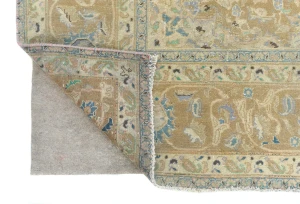 Semi Antique Muted Light Salmon Floral 8X11 Distressed Vintage Oriental Rug