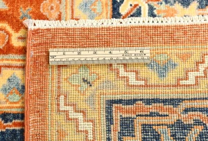 Orange Tribal 9X12 Oushak Chobi Oriental Rug