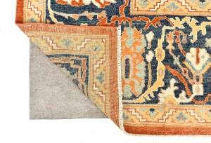 Orange Tribal 9X12 Oushak Chobi Oriental Rug