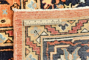 Orange Floral Tribal 9X12 Oushak Chobi Oriental Rug