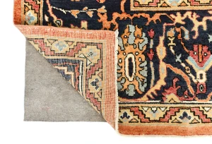 Orange Floral Tribal 9X12 Oushak Chobi Oriental Rug