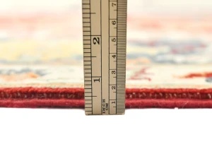 Red Floral 8X10 Oushak Chobi Oriental Rug