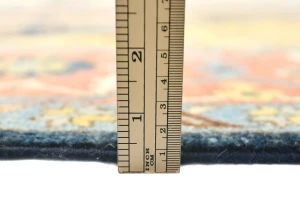 Navy Geometric 8X10 Heriz Serapi Oriental Rug