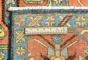 Navy Geometric 8X10 Heriz Serapi Oriental Rug