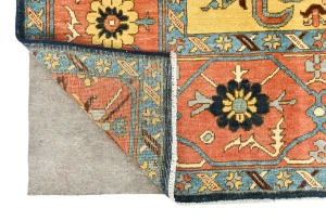 Navy Geometric 8X10 Heriz Serapi Oriental Rug