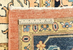 Navy Geometric Tribal 9X12 Heriz Serapi Oriental Rug