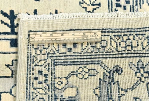 Greige Tribal Geometric 6X9 Heriz Serapi Oriental Rug
