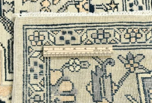 Greige Tribal Geometric 6X6 Heriz Serapi Oriental Square Rug