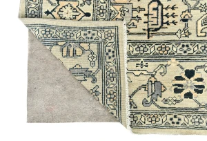 Greige Tribal Geometric 6X6 Heriz Serapi Oriental Square Rug