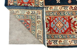 Blue Tribal Geometric 8X10 Kazak Pakistan Oriental Rug
