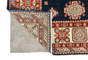 Dark Navy Tribal Geometric 6X9 Kazak Pakistan Rug