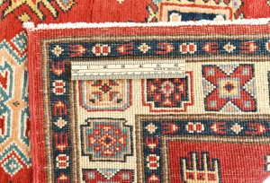 Red Tribal Geometric 3X10 Kazak Oriental Runner Rug