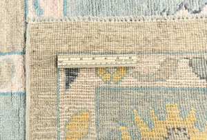 Muted Pastel Brown Floral 10X14 Transitional Oushak Oriental Rug