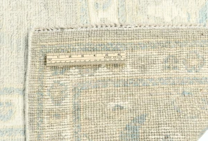 Muted Pastel Brown Floral Distressed 9X12 Oushak Chobi Oriental Rug