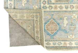 Muted Brown Floral Transitional 9X12 Oushak Oriental Rug