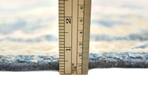 Muted Gray Floral 8X10 Oushak Oriental Rug